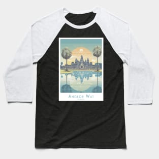 Retro Vintage - Angkor Wat Serenity Baseball T-Shirt